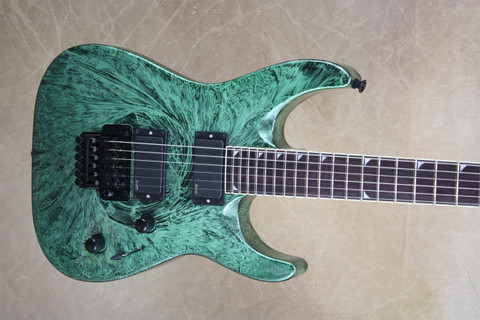 Jackson Dinky MG Series DKMG Green Swirl Electric Guitar