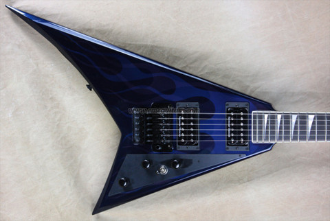 Jackson USA Custom Shop RR1 Randy Rhoads Blue Ghost Flame Electric Guitar