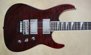 Jackson USA Custom Shop SL2H-MAHQ Soloist Trans Red Guitar with Bare Knuckle Aftermath Pickups