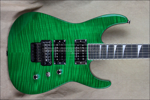 Jackson USA Custom Shop SL2H-MAH Transparent Green Soloist Electric Guitar