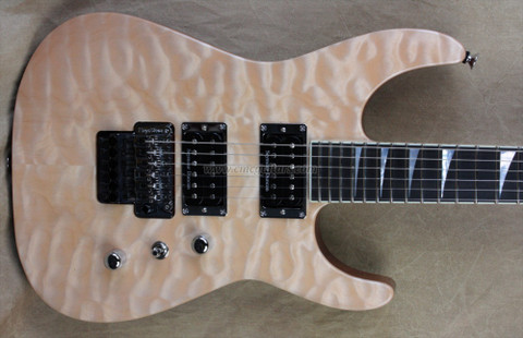 Jackson USA Custom Shop SL2H-MAHQ Soloist Natural Electric Guitar