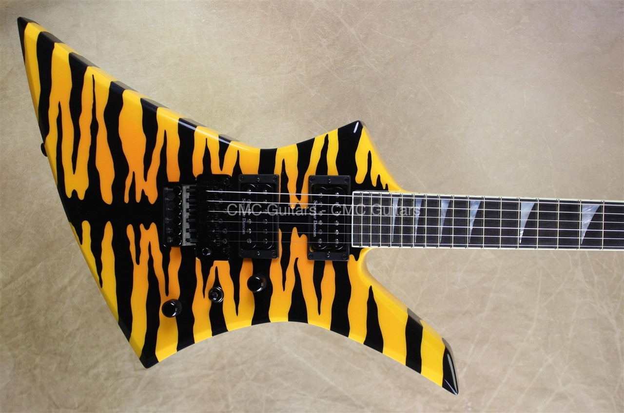 Jackson Usa Select Series Ke2 Kelly Black Bengal Yellow Guitar