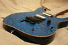 McNaught DJ+ Series Peacock Blue Diamond Quilt Top Electric Guitar