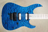 McNaught DJ+ Series Peacock Blue Diamond Quilt Top Electric Guitar