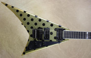 Jackson USA Custom Shop RR1 Randy Rhoads Gold Sparkle Black Polka Dot Guitar
