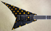 Jackson USA Custom Shop RR1 Randy Rhoads Black Gold Polka Dot Guitar