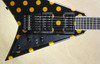 Jackson USA Custom Shop RR1 Randy Rhoads Black Gold Polka Dot Guitar