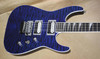 Jackson USA Custom Shop SL2H Trans Blue Flat Top Soloist Guitar