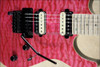 McNaught DJ+ Series Cotton Candy Diamond Quilt Top Electric Guitar