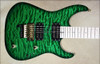 McNaught DJ+ Series Emerald Green Diamond Quilt Top Electric Guitar