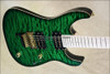 McNaught DJ+ Series Emerald Green Diamond Quilt Top Electric Guitar