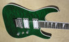 Jackson USA Custom Shop SL2H Trans Green Flat Top Soloist Guitar