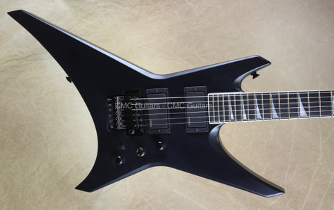 Jackson USA Custom Shop WR1 Warrior Satin Black Reverse Inlay Guitar