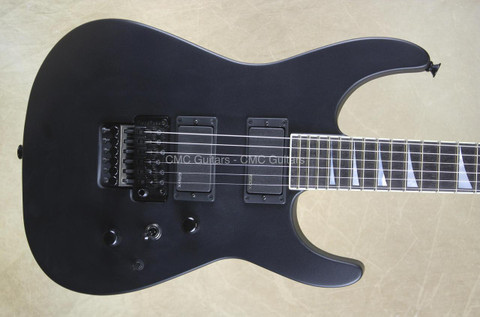 Jackson USA Custom Shop SL2H Soloist Satin Black Reverse Inlay Guitar