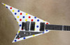 Jackson USA Custom Shop RR1 Randy Rhoads Red Blue Yellow Polka Dot Guitar