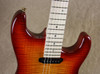 Charvel USA San Dimas Custom Shop 5A Flame Burnt Cherry Sunburst Guitar