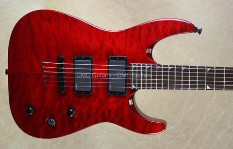 Jackson X Series SLATTXMGQ-3 6 Soloist Transparent Red Guitar