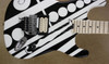 EVH Striped Series Circles Unchained Black and White Crop Circles Graphic Guitar