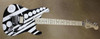 EVH Striped Series Circles Unchained Black and White Crop Circles Graphic Guitar