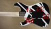 EVH Striped Series Circles Unchained Black and White Crop Circles Graphic Guitar