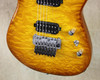 Charvel USA San Dimas Custom Shop 7 String Hand Stained Amber Burst Guitar