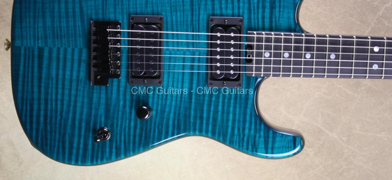 Charvel Usa Custom Shop San Dimas Mahogany Trans Aqua Namm Guitar