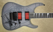 Jackson USA Custom Shop SL2H Soloist Baphomet Grey and Red Guitar