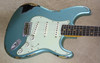 Fender Custom Shop NAMM Strat '62 Heavy Relic Stratocaster Teal Green Metallic Over Black