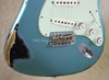 Fender Custom Shop NAMM Strat '62 Heavy Relic Stratocaster Teal Green Metallic Over Black