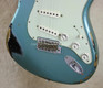 Fender Custom Shop NAMM Strat '62 Heavy Relic Stratocaster Teal Green Metallic Over Black