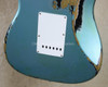 Fender Custom Shop NAMM Strat '62 Heavy Relic Stratocaster Teal Green Metallic Over Black