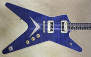 Dean USA Custom Shop ML Flame Top Trans Blue NAMM Guitar