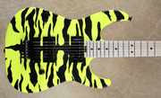 Charvel Satchel Signature Pro-Mod Dinky DK FU Tone Big Block Yellow Bengal Guitar
