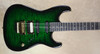 Charvel USA Custom Shop San Dimas HSS Trans Green Black Burst Guitar