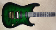 Charvel USA Custom Shop San Dimas HSS Trans Green Black Burst Guitar
