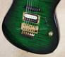 Charvel USA Custom Shop San Dimas HSS Trans Green Black Burst Guitar