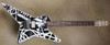 EVH Stripe Series Star Black and White 1980 Tour Guitar