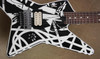 EVH Stripe Series Star Black and White 1980 Tour Guitar