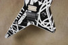 EVH Stripe Series Star Black and White 1980 Tour Guitar