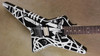 EVH Stripe Series Star Black and White 1980 Tour Guitar