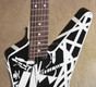 EVH Stripe Series Star Black and White 1980 Tour Guitar