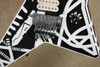 EVH Stripe Series Star Black and White Guitar with FU Tone Upgrades