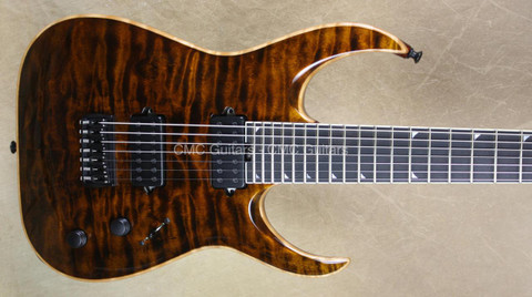 Jackson USA Misha Mansoor Juggernaut HT7 Amber Tiger Eye 7 String Guitar