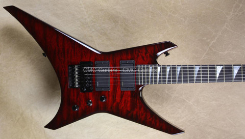 Jackson USA Custom Shop WR1 Warrior Trans Red Burst QMT Guitar