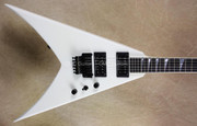 Jackson USA Custom Shop Double Rhoads King V Snow White Guitar