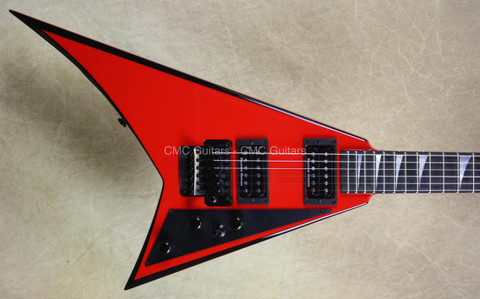 Jackson USA Custom Shop RR1 Randy Rhoads Ferrari Red Black Bevels Guitar