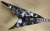 Jackson USA Custom Shop Double Rhoads King V Black White Splatter Guitar