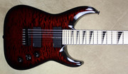 Jackson Custom Shop USA SL2HT Arch Top Soloist 7 String Trans Crimson Guitar