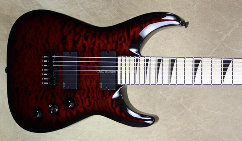 Jackson Custom Shop USA SL2HT Arch Top Soloist 7 String Trans Crimson Guitar