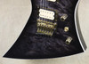 Jackson USA Custom Shop KE2 Kelly Flat Top Trans Black NAMM Guitar